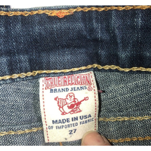 True Religion Brand Jeans Low Rise Denim Pants Section Julie Size 27 - Picture 5 of 12